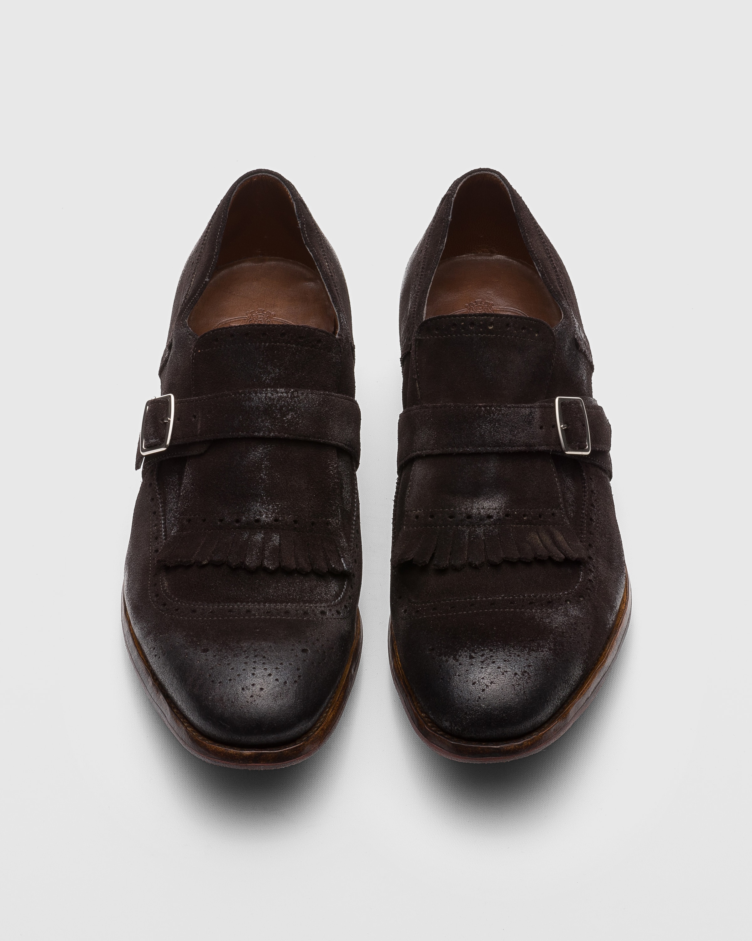 Brown Vintage Suede Buckle Loafer | Church's