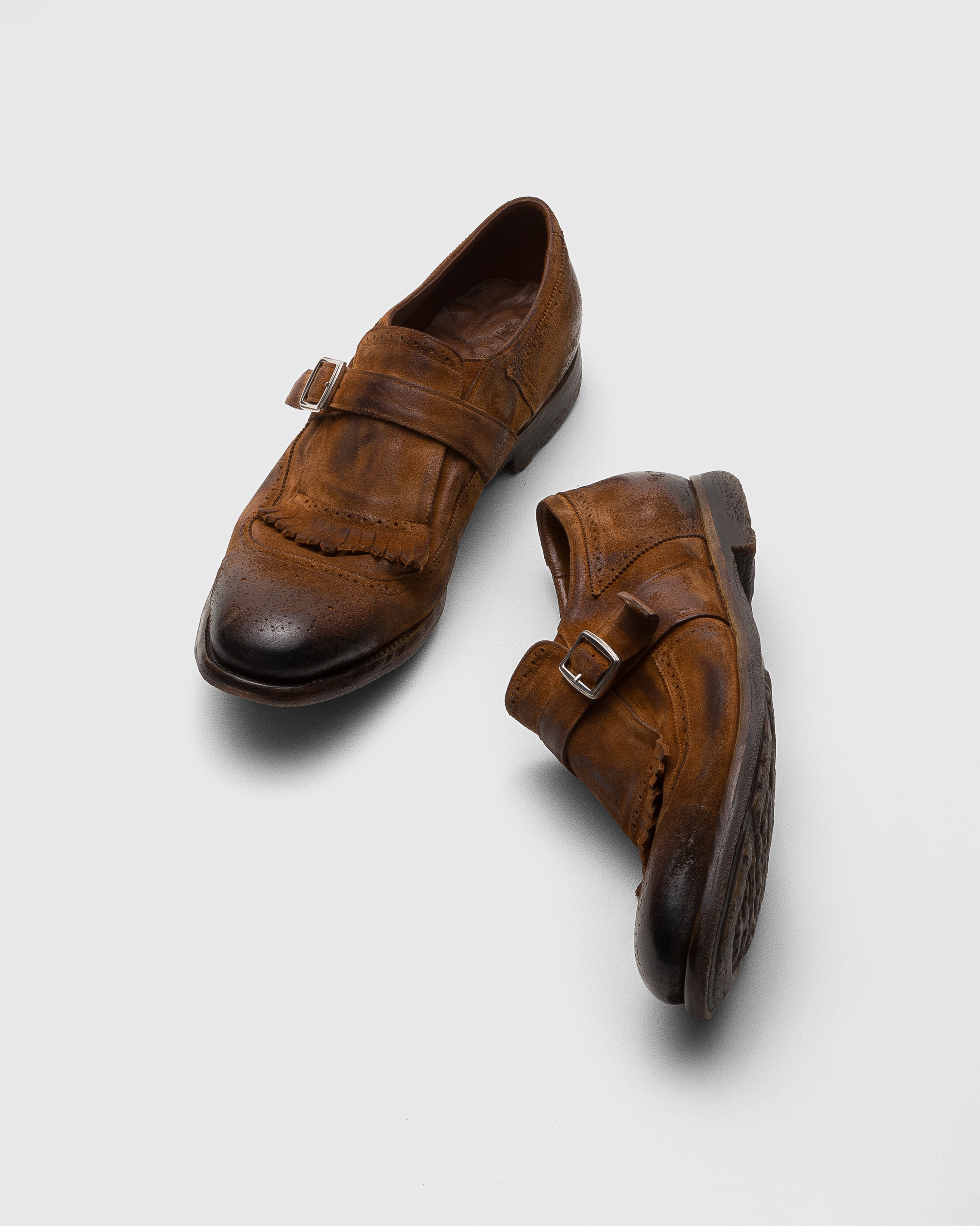 Tabac Vintage Suede Buckle Loafer Church s