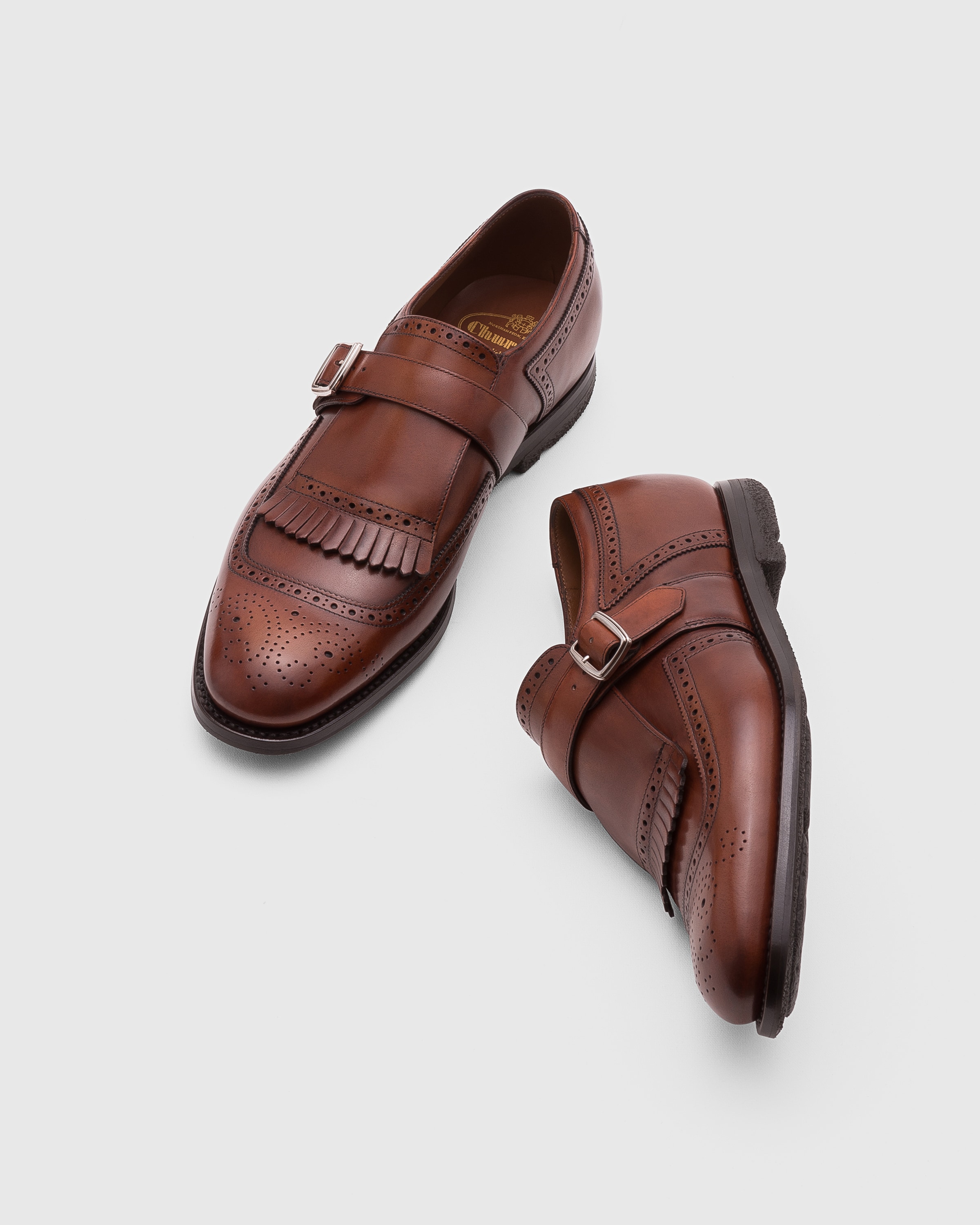 Burnt Decò Calf Leather Monk Strap Loafer | Church's