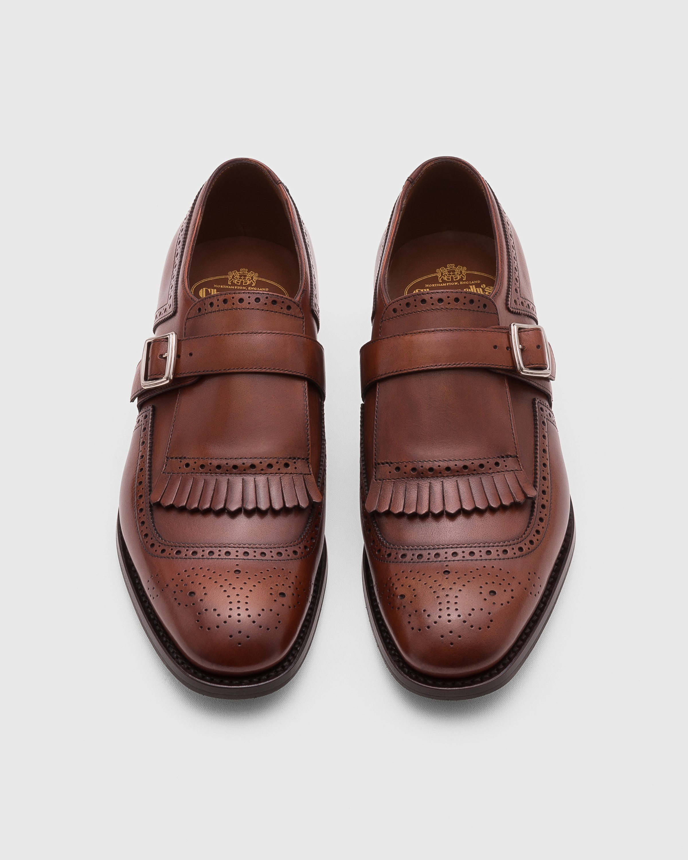 Burnt Decò Calf Leather Monk Strap Loafer | Church's