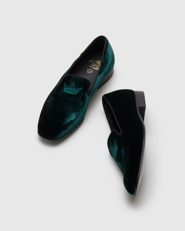 ベルベットクラウンローファー ウッド