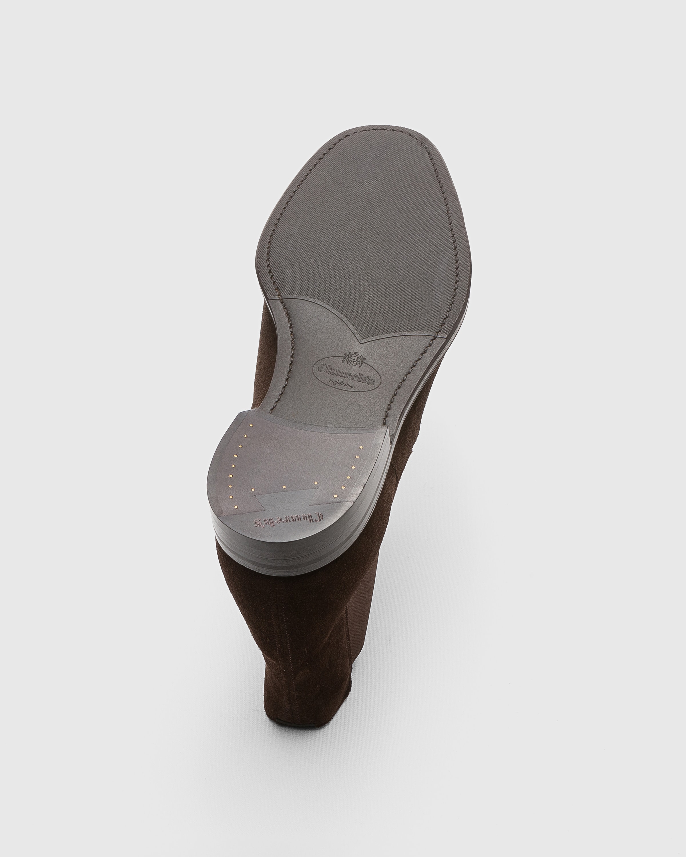 Botte Chelsea en Veau Velours Marron Church s