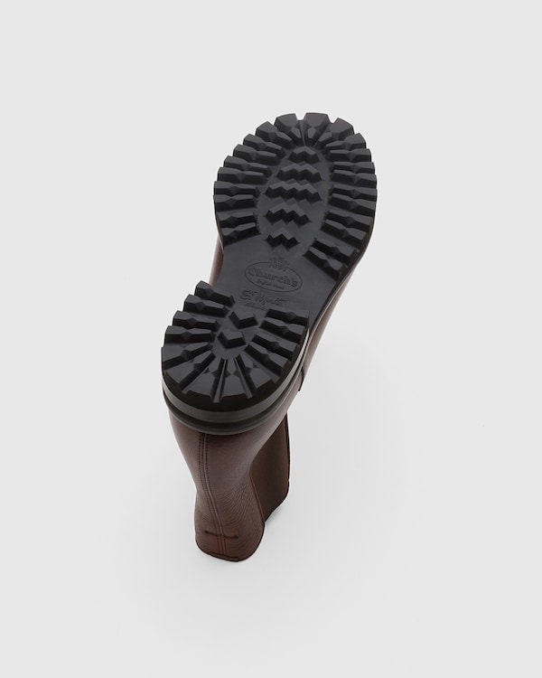 Soft Grain Leather Chelsea Boot Burnt