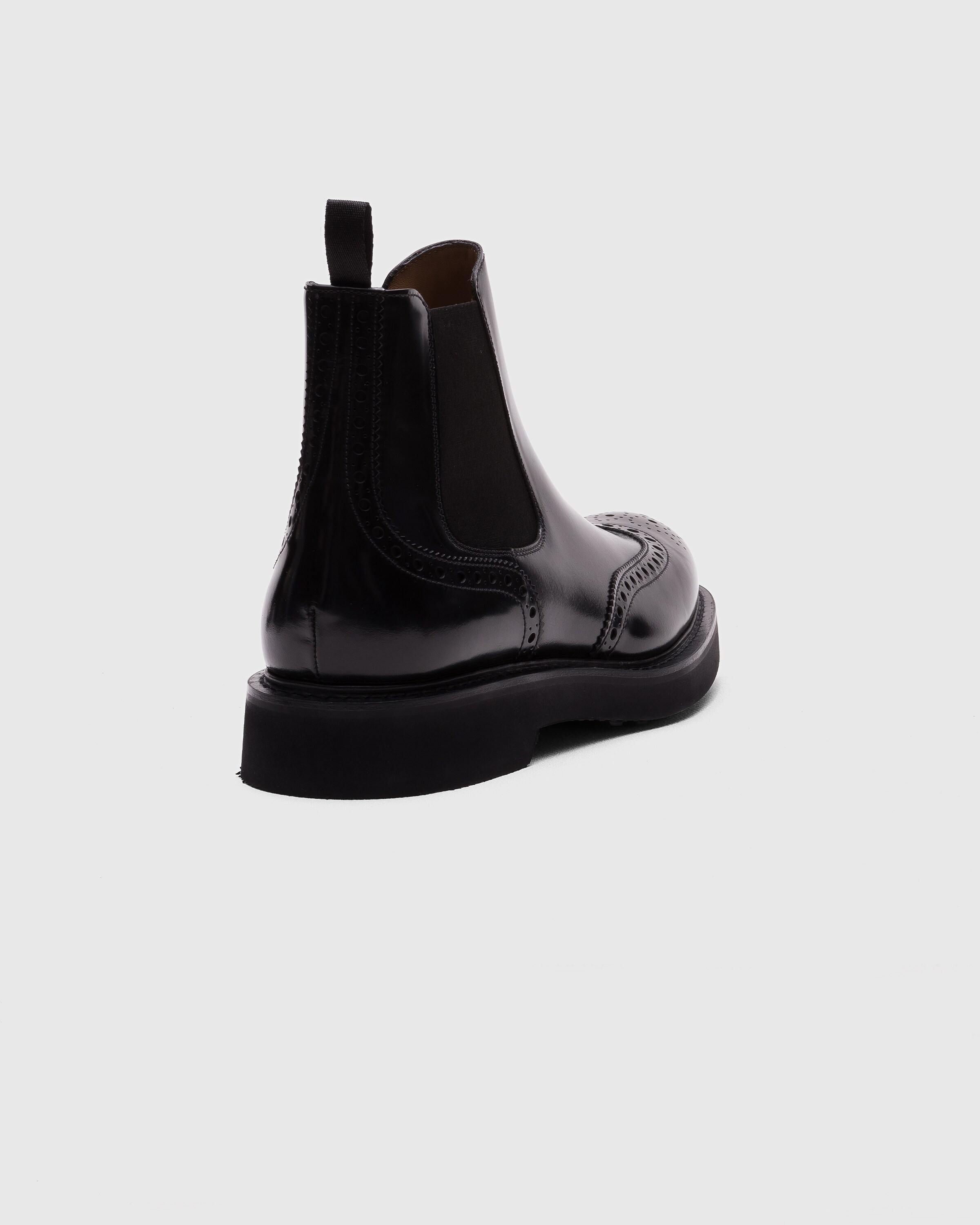 Black Polished Fume Chelsea Boot Church s