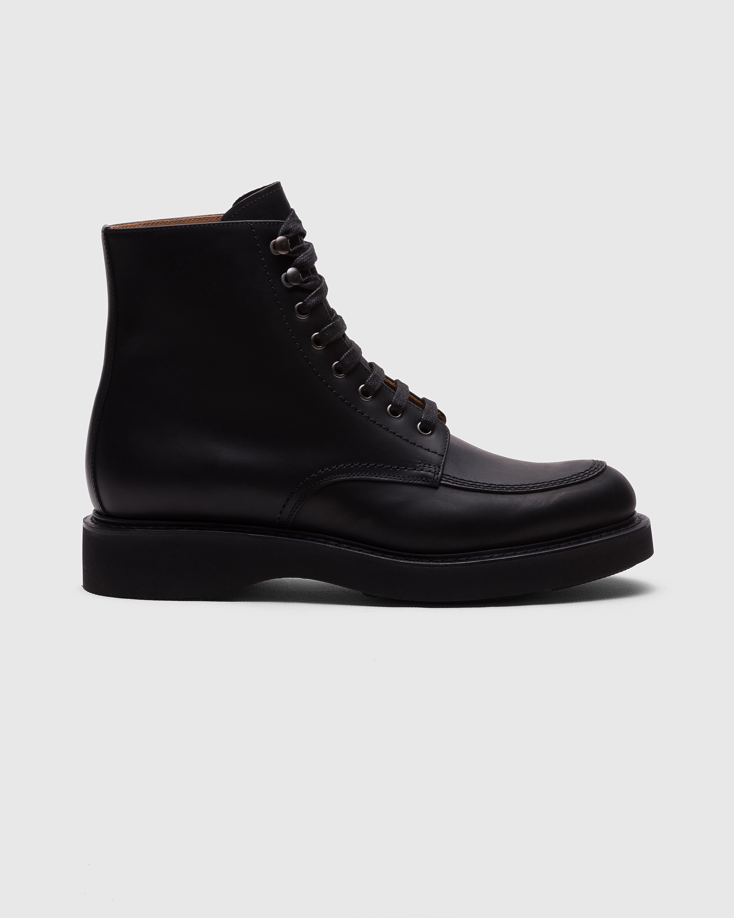 Black Pull Up Calf Lace up Boot Church s
