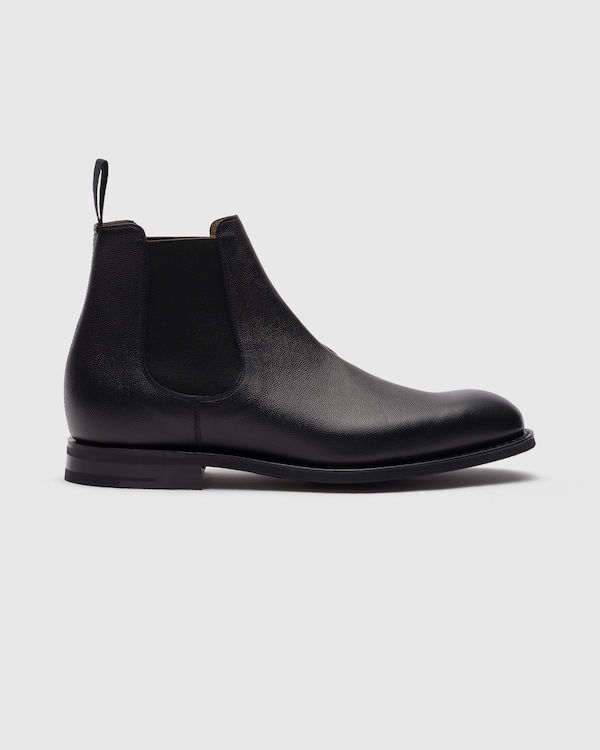 Bottine Chelsea en cuir de veau grainé