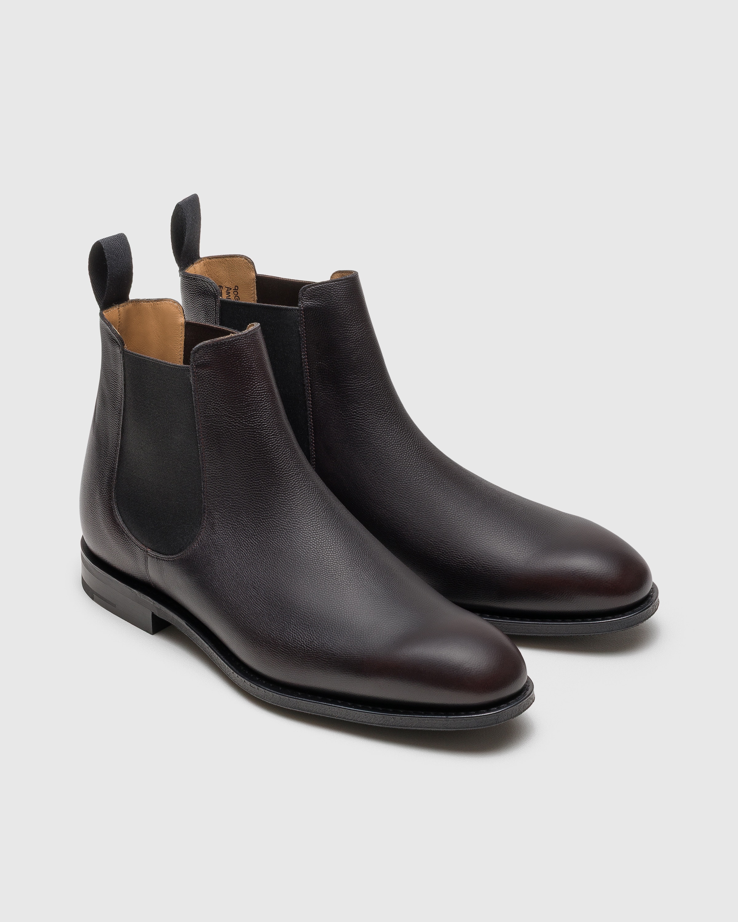 Bottine Chelsea en cuir de veau grainé