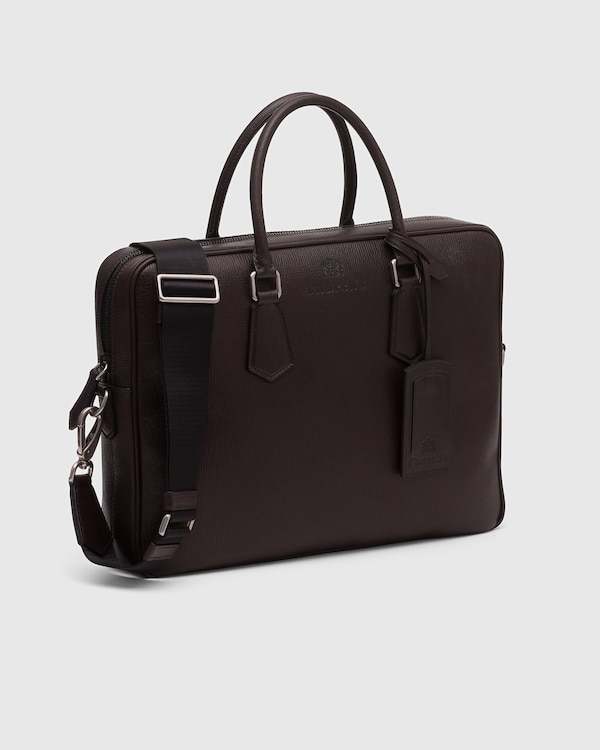 St James Leather Laptop Bag Coffee