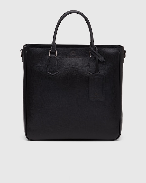 Cabas en cuir St. James Noir