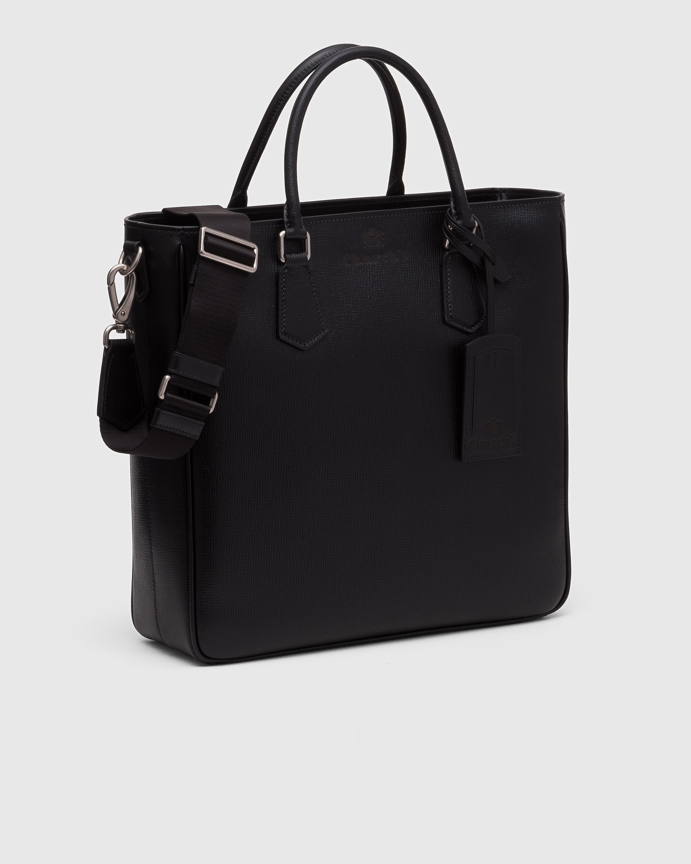Borsa shopping in pelle St. James Nero Church s