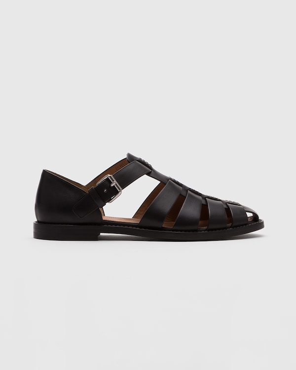 Nevada Leather Sandal Black