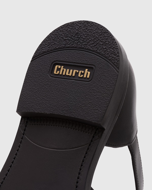 Nevada Leather Sandal Black