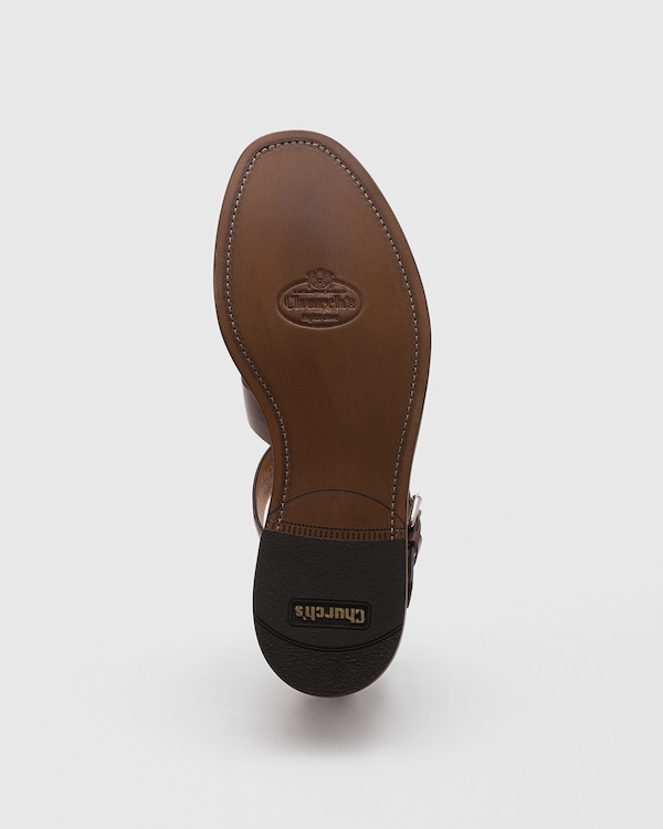 Nevada Leather Sandal Ebony