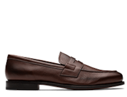 VT 2025 Signature Heeled Loafer Brown Calf Leather 295069