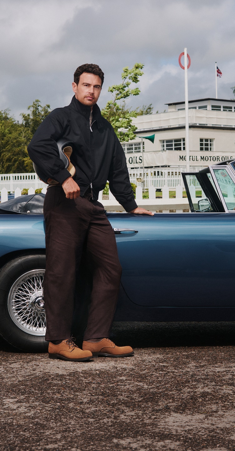 Sidbury - Tabac Suede Derby Brogue